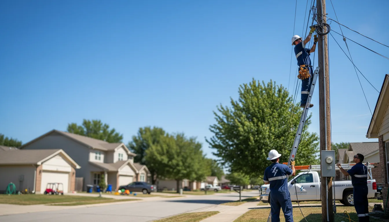 Residential electrician providing installation services in Floydada, TX